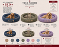 True North Pet Station round pet beds in small, medium and large sizes for cats and dogs, handmade in Canada 