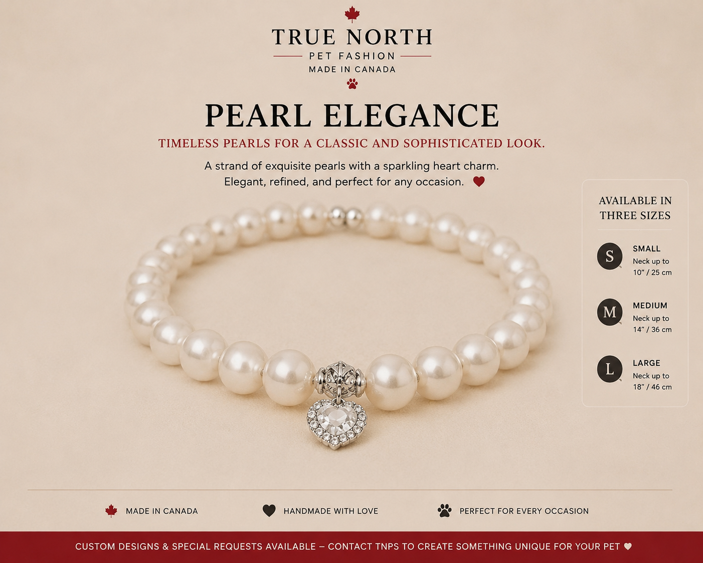 Pearl Elegance – Handmade Pet Neck Jewelry